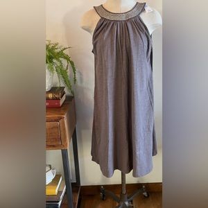 Women’s Banana New with tags NWT Grey Sleeveless Short Dress
